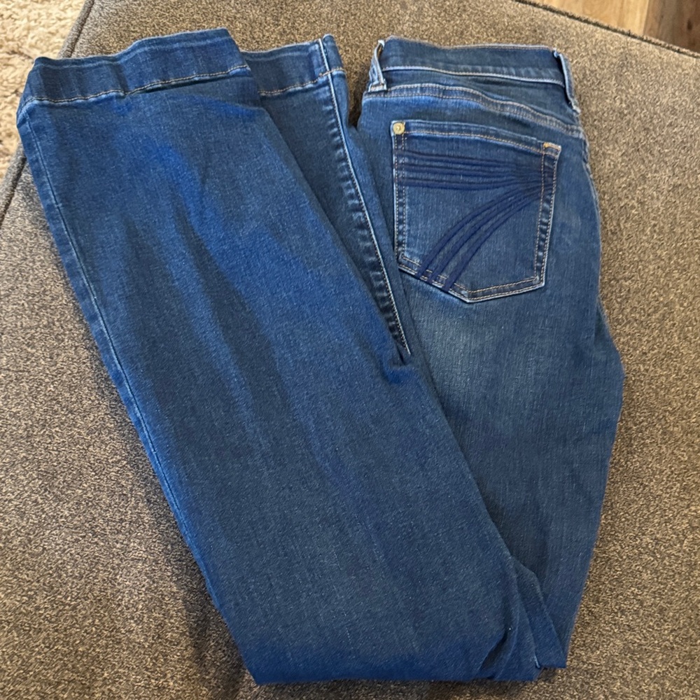 7 For All Mankind Blue Boot Cut Jeans